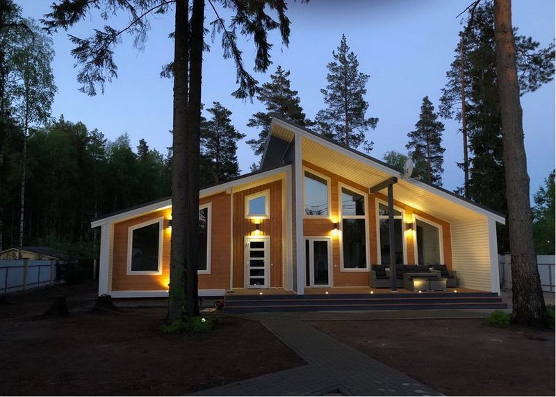 Фасад и отделка каркасного дома