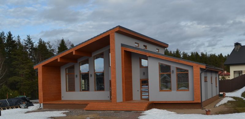 Фасад и отделка каркасного дома