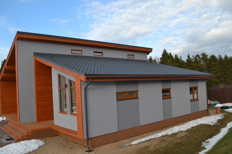 Фасад и отделка каркасного дома