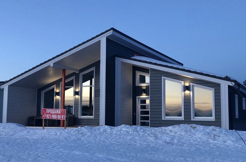 Фасад и отделка каркасного дома