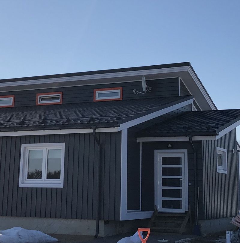 Фасад и отделка каркасного дома