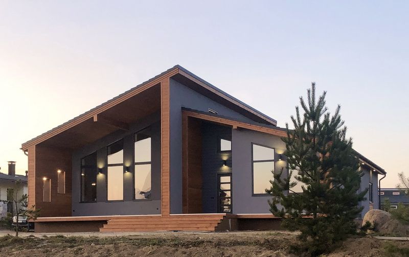 Фасад и отделка каркасного дома